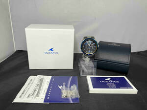【箱、取説付】CASIO カシオ OCEANUS オシアナス OCW-G1100 腕時計 GPSハイブリッドソーラーウォッチ メンズ シルバー/ブルー/ネイビー系