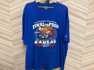 Champion チャンピオン 半袖Tシャツ THE UNIVERSITY OF KANSAS JAYHAWKS ブルー XXLサイズ 49314