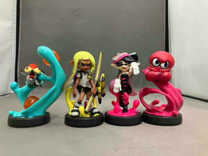 任天堂 ニンテンドーSwitch スプラトゥーン amiibo コジャケ/インクリング イエロー/アオリ/タコ 4個まとめ売り(25-08-07)