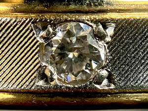 Pt850 K18 approximately 8 number diamond 0.02ct approximately 3.6g ring 