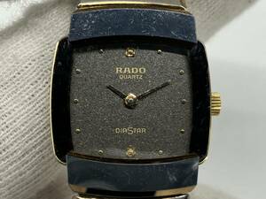 ジャンク 不動品 RADO ラドー DIASTAR 153.0227.3 クォーツ 黒文字盤