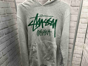 STUSSY／Osaka限定／ロゴパーカー／グレー／サイズS／コットン／ステューシー