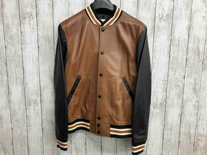 COACH Coach stadium jumper leather | sheep leather | Brown | black | white clothing men's M