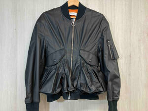 FACETASM ファセッタズム RUFFLE MA-1 JACKET YA-JK-W03 2020 SS レディース ジャケット ブラック IMPERFECTION IS PERFECT