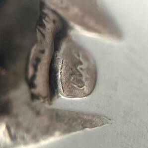 アンバー風 リング 琥珀調 シルバーカラー 約11.5号 アンティーク風の画像5