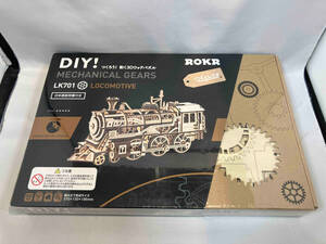 DIY! つくろう！動く3Dウッドパズル MECHANICAL GEARS LK701 LOCOMOTIVE