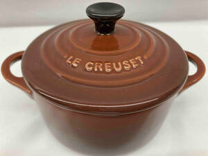 LE CREUSET ル・クルーゼ　ミニココット　ブラウン　10cm