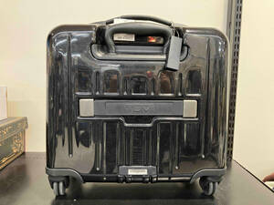 TUMI トゥミ スーツケース キャリーケース 黒 ブラック ファスナー TSAロック 四輪 ダイヤル式鍵 書類収納用ディバインダー 傷あり