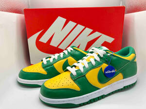 美品 NIKE DUNK LOW SP BRAZIL CU1727 700 ナイキ ダンク ロウ ブラジル US9.5 27.5cm UK8.5 EU43 パイングリーン