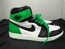 NIKE ナイキ AIR JORDAN 1 RETRO HIGH OG エアジョーダン 1 レトロハイ DZ5485-031 スニーカー 28.5cm グリーン×ブラック系 メンズ ※箱付_画像3