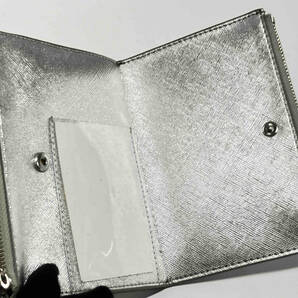MM6 Maison Margiela /zip wallet/エムエムシックス/メゾンマルジェラ/二つ折り財布/ジップウォレット/シルバーカラーの画像5