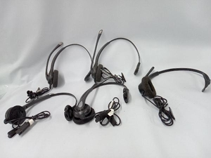 Plantronics HE251N×4、HW510×1 片耳タイプ 有線ヘッドセット 5個セット