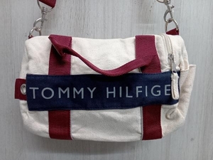 TOMMY HIKFIGER トミーフィルフィガー ショルダーバッグ 2WAY / キャンバス生地・アイボリー・ワインレッド・ネイビー
