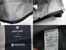 snow peak スノーピーク/ジャケット/GORE-TEX Rain Jacket/ブラック/JK-24SU00303BK/M_画像7