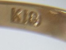 K18ゴールド 総重量約2.3g ハートモチーフリング 指輪_画像6