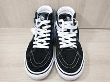 通年 VANS ヴァンズ Krooked Skateboards マークゴンザレスクルキッドコラボ SK8-HI スニーカー ハイカット スケート 26.0cm 黒×青_画像2