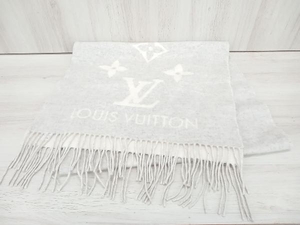 LOUIS VUITTON エシャルプ レイキャビック AB0230 M71126 カシミヤ 100％ グレー ホワイト ルイヴィトン マフラー