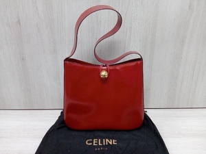 CELINE／パテントレザー MC96／ワンショルダー バッグ レッド 保存袋付き 店舗受取可