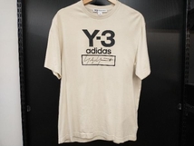 Y-3 ワイスリー 半袖Tシャツ M STACKED LOGO SS TEE FJ0410 XSサイズ Adidas ベージュ 店舗受取可_画像1