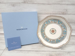 WEDGWOOD ウェッジウッド FLORENTINE フロレンティーン TURQUOISE ターコイズ DISH OCT オクタゴナルディッシュ L