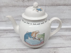 WEDGWOOD ウェッジウッド PETER RABBIT ピーターラビット ティーポット 旧刻印 幅：約21cm 高さ：約17cm 付属品は画像の物が全てです