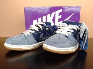 NIKE スニーカー NIKE SB DUNK LOW PRO PRM SASHIKO／箱・黒タグ・シューレース付属／27cm