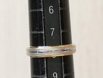 renoma Pt900プラチナ K18ゴールド サイズ約8号 総重量約2.9g コンビ リング 指輪 レノマ_画像5