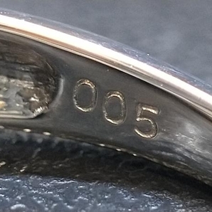 Pt900 ダイヤモンド パールデザイン リング 指輪 プラチナ D0.05ct 3.1g #12 店舗受取可の画像5