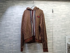 BURBERRY LONDON ENGLAND Burberry monogram pull over Parker brown group total pattern Logo size M