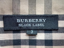 【タグ付き】BURBERRY BLACK LABEL バーバリーブラックレーベル 半袖シャツ BMW30-921-44 サイズ3 ブラウン チェック柄 メンズ 夏_画像3