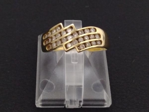 K18　＃18 D0.5ct 3.4g ダイヤモンドリング 店舗受取可