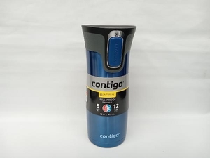 【未使用】Contigo Autoseal West Loop 真空断熱 ステンレススチール トラベルマグ 473ml マイボトル ブルー