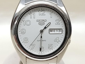 【ジャンク】 稼働品 SEIKO SEIKO5 セイコー セイコーファイブ 7S26-0550 デイデイト 裏スケ 自動巻き 腕時計