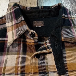 DELUXEWARE デラックスウェア ヘビーネルシャツ 長袖チェックシャツ MADE IN JAPAN L 店舗受取可の画像5