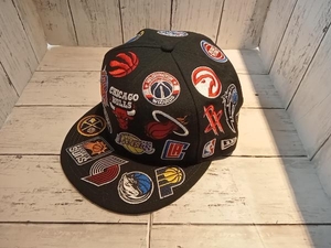 NEW ERA Lニューエラ AKERS NBA チームロゴ キャップ ブラック 9FIFTY