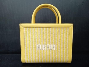 FURLA 2way ショルダーバッグ ハンドバッグ イエロー フルラ