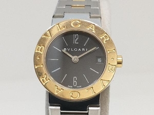 BVLGARI ブルガリ ブルガリ コンビ BB23SG デイト 18KYG×SS ブラック文字盤 レディース クォーツ 腕時計 Qz 店舗受取可