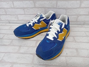 美品 new balance M5740LLO ネイビー×イエロー バイカラー メンズ ニューバランス 28cm