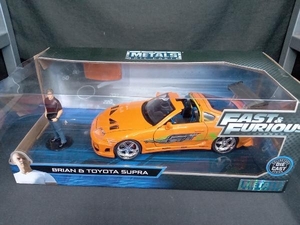 【未開封】JADA TOYS ワイルド・スピード トヨタスープラ　オレンジ　ブライアン・オコナー フィギュア付き　JADA30731 TOYOTA SUPRA BRIAN