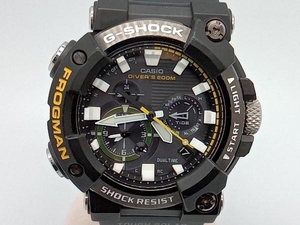 CASIO G-SHOCK radio wave solar wristwatch FROGMAN GWF-A1000-1AJF black box * manual attaching 