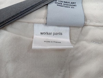 CAMIEL FORTGENS COLLECTION 011 Worker Pants Canvas Off White カミエルフォートヘンス ワーカーパンツ キャンバス M オフホワイト_画像8