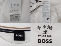 HUGO BOSS BRUCE LEE ヒューゴボス ブルース・リー メンズ XSサイズ ホワイト フォトプリント 半袖Tシャツ クルーネック_画像4