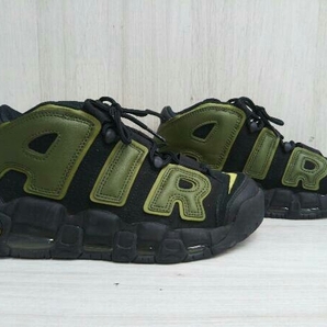 NIKE ナイキ AIR MORE UPTEMPO 96 エアモアアップテンポ 96 DH8011-001 スニーカー ブラック/カーキ レディース 24cmの画像3