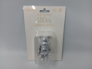 メディコムトイ BE@RBRICK WORLD WIDE TOUR 3 20th DEEP CHROME Ver.100% ※ケース破損あり