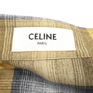 CELINE セリーヌ by Hedi Slimane '21SS ルーズシャツ チェック レーヨン サイズ38 店舗受取可の画像3