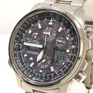 箱付き CITIZEN シチズン PROMASTER プロマスター スカイ 電波ソーラー チタン ブラック文字盤 シルバー PMV65-2271 店舗受取可の画像1