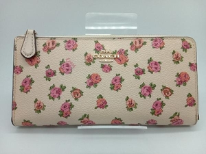 COACH 67661 L字ファスナー長財布 花柄