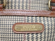 RALPH LAUREN ラルフローレン トートバッグ 2way ショルダーバッグ / ブラウン_画像3