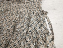 夏 BURBERRY BLUE LABEL バーバリーブルーレーベル 半袖ワンピース フレアワンピースノバチェク 三陽商会 E1J15-101-45 36(S相当) ベージュ_画像5