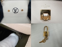 【鑑定済／保存袋付】LOUIS VUITTON ルイ・ヴィトン シティスティーマー M43094 NZ0178 2WAYバッグ バイカラー 鍵付き ネームタグ欠品_画像6